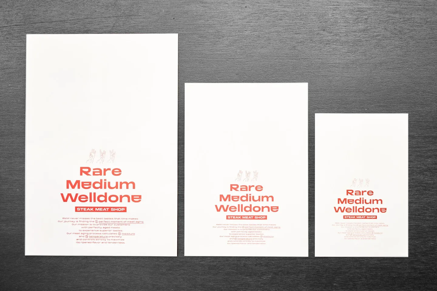 Rare Medium Welldone 포장지 · 봉투 · 라벨 3